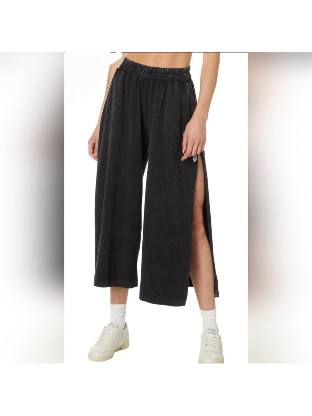 FREE PEOPLE MOVEMENT HOT SHOT SLIT WIDE LEG PANTS LARGE